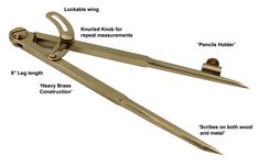 a pair of gold scissors labeled in different parts