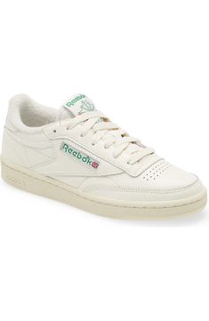 Reebok Club C 85 Sneaker (Women) | Nordstrom Reebok Club C 85 Outfit, Reebok Classic Sneakers, Reebok Club C 85, How To Wear Sneakers, Club C 85, Chic Sneakers, Reebok Club C, Reebok Sneakers, Cute Sneakers