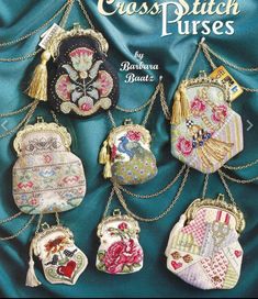 the cover of cross stitch purses