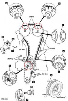 an image of the parts for a motorcycle