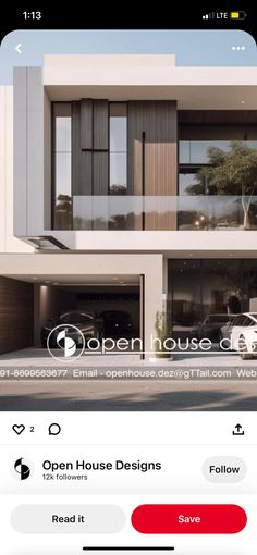 an open house design on the app