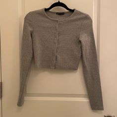 Super Cute And Comfortable Baby Cut Cardigan From Zara Brand New Never Worn Ribbed Material Zara Long-sleeved Cotton Cardigan, Zara Fitted Button-up Cardigan, Zara Fitted Long Sleeve Cardigan, Zara Sweater, Baby Cardigan, Sweaters & Cardigans, Super Cute, Zara, Sweaters For Women