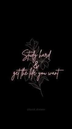 a neon sign that says stay hand and get the life you want on black background