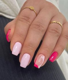 February Nails, Casual Nails, Simple Acrylic Nails, Summer Acrylic Nails