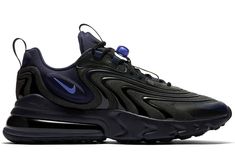 Nike Air Max 270 React Eng Black Sapphire - CD0113-001 Nike Airmax 270 React, Nike Airmax 270, Nike Vapor Max, Nike Air Max Mens, Air Max 90 Premium, Nike Air Max 270 React, Air Max 270 React, 270 React, Air Max 98