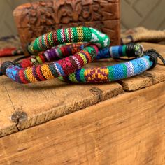 Colorful, Ethnic Woven Wrap Bracelet With Adjustable Waxed String Closure. Vibrant Colors That Can Be Stacked Or Layered W/Others As Bracelets/Anklets. Handmade W/Natural Cotton Linen. 6.2-7.9” In. Length 3 Colors: Greenbluered Price Is For One, But Discounts Available For Multiples Gypsy Earthen Jewelry Unique Free People Beach Rainbow Positive Vibes Festive Nature Rope String Beads Charm Friendship String Woven Surfer Retro Lucky Slider Knot Ethnic Tribal Beads Vintage Hemp Aztec Adjustable Multicolor Weaving Friendship Bracelets, Multicolor Woven Bracelets For Beach, Bohemian Weaving Bracelets For Beach, Bohemian Woven Bracelets For Beach, Casual Handwoven Beaded Bracelets For Festivals, Casual Handwoven Multicolor Beaded Bracelets, Casual Multicolor Handwoven Beaded Bracelets, Casual Multicolor Handwoven Bracelets, Casual Multicolor Fair Trade Bracelets