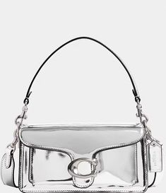 COACH Tabby Signature Metallic Leather Shoulder Bag 20 | Dillard's Coach Tabby, Metallic Handbags, Metallic Purse, Metallic Bag, Mini Crossbody Bag, Coach Bag, Coach Purse, Metallic Leather, Coach Purses