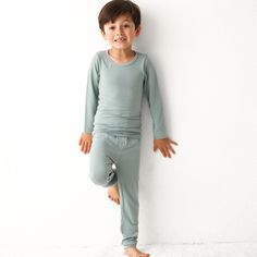 Made with super soft Lenzing Micromodal© these matching pant and long sleeve top sets will keep your little one super cozy and snuggly. 95% Lenzing Micromodal© and 5% spandex Wash cold with like colors; stays soft wash after wash Fits snug; not treated with flame retardants Facebook Style, Blue Long Sleeve, Long Sleeve Pyjamas, Slate Blue, Long Sleeve Top, Little One, Long Sleeve Tops, Zip Ups, Sleeve Top