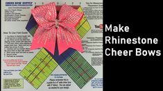 Bows Diy, Bow Tutorial, Cheer Bow, Cheer Bows, Diy Hair Bows, Fabric Strips, Diy Bow