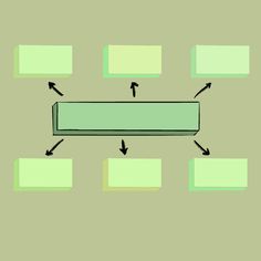 a green rectangular object with arrows pointing to it