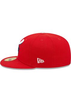 This Reading Fightin Phils Red Fitted Hat features a front embroidered team logo with fitted sizing. You'll be ready to show your Phils pride with this Cap! Go Phils! Red Sporty Fitted Hat With Flat Bill, Red Six-panel Fitted Hat For Sports Events, Red Flat Bill Fitted Hat For Baseball Season, Red Sporty Hat For Sports Events, Sporty Red Fitted Hat For Sports Events, Red Sporty Fitted Hat For Sports Events, Red Collegiate Fitted Hat For Baseball Season, Red Flat Brim Baseball Cap For Fan Gear, Red Flat Brim Baseball Cap For Fans