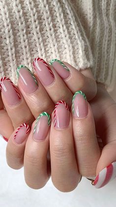 Stand out this holiday season with these Christmas Nails Unique ideas that are anything but ordinary! From classic Chistmas Nails to creative Gingerbread Nails Acrylic, we’ve got all the inspo you need. 🎅✨ Add a sweet twist with Gingerbread Nail Designs and Gingerbread Nail Art that’ll make your nails look good enough to eat! For a festive flair, try bold Red Nail Designs or mix it up with intricate Xmas Nail Designs. These Themed Nail Art ideas are sure to turn heads at every holiday party. ... French Dip Christmas Nails, Simple Red And Green Christmas Nails, Short Christmas Gel Nails, Brunch Nails, Red And Green Christmas Nail Designs, Christmas Nail Designs Acrylic, Nails Festive, Xmas Nail Designs, Classy Nail Art Ideas