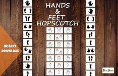 the hands and feet matching game is shown