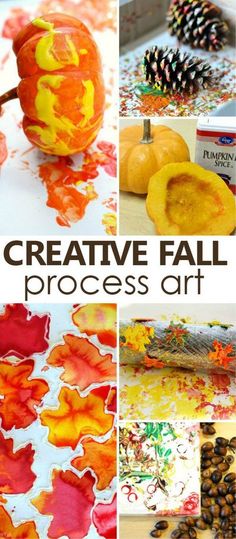 creative fall process art for kids