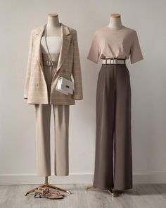 Vintage Outfits Classy, Elegant Outfit Classy, Elegante Casual, Korean Girl Fashion, Fashion Attire, Kpop Fashion Outfits, Looks Style, Teen Fashion Outfits