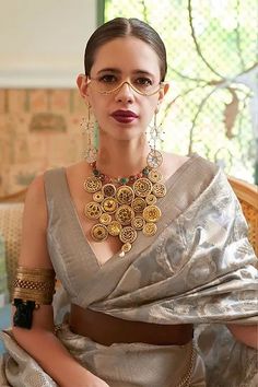 New Arrival | The Silk Trend 193/282 Kalki Koechlin, Grey Saree, Salwar Dress, Dress Salwar Kameez, Tissue Saree, Lehenga Collection, Trendy Blouses, Trendy Blouse Designs, Party Wear Indian Dresses