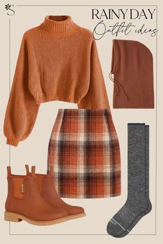 Summer Outfits Autumn Colors, Clothing Styles Women, New Wardrobe Ideas, Fall Outfits With Skirts, Fun Fall Outfits, Cute Fall Outfits For Women, Brown Outfit Ideas, Fall Outfits Inspiration, Outfits Skirts