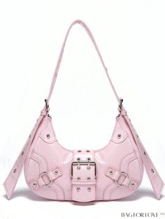 BagForLove - Medium Pink Hobo Bag with Minimalist Buckle Decoration - Sleek and Stylish Product Description Color Pink Magnetic No Details Grommet Eyelet Type Baguette Bag Bag Size Medium Strap Type Adjustable Style Fashionable Closure Type Zipper Features Waterproof Coating 100% Polyurethane Composition 100% Polyurethane Material PU Leather Size Chart INCH CM Bag Length Bag Width Bag Height Handle Height 11 inch 2.8 inch 5.1 inch 11.8 inch Bag Length Bag Width Bag Height Handle Height 28 cm 7 c Trendy Shoulder Bag With Snap Closure For Errands, Chic Pink Bags With Snap Closure, Pink Bags With Snap Closure For Daily Use, Pink Shoulder Bag With Snap Closure For Daily Use, Pink Bags With Snap Closure, Pink Shoulder Bag With Snap Closure, Pink Shoulder Bag With Hasp Closure For Everyday, Pink Hobo Bag, Expensive Fashion