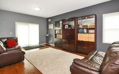 the living room is clean and ready for us to use in its new owner's home