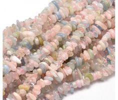 multicolored glass beads on white background