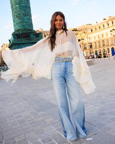 The worlds of fashion, music and sport collided tonight at #VogueWorld Paris, as stars descended on the city’s famed Place Vendôme. Among the stylish guests? #AlexaChung, #Normani, #AshleyPark and more. See all the best red-carpet arrivals at the link in bio. Photographed by @StyleDuMonde. Clothes Designer Aesthetic, Glam Style Outfits, Chloe Aesthetic, Statement Clothes, Boho 2024, Isabel Marant Style, Boho Chic Aesthetic, Ethereal Style, Photographer Outfit