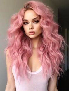 Permanent Pink Hair Dye, Light Pink Hair Color, Pink Color Hair, Hairstyle By Face Shape, Shades Of Pink Hair, Dark Pink Hair, Color Hair Ideas, Pink Hair Color Ideas, Summer Hair Color Ideas