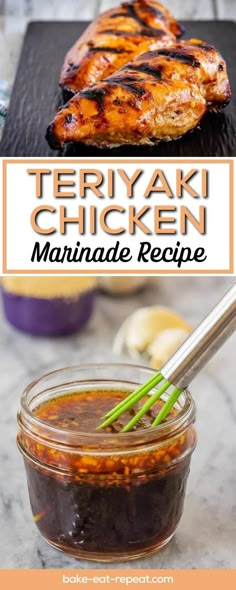 teriyaki chicken marinade recipe in a jar