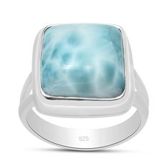 Handmade Larimar Gemstone Silver Ring  Gemstone - Larimar Gemstone Creation - Natural  Metal - Silver Metal Purity - 925 Sterling Silver  Handmade Ring All Size Available  Each Stone Have Their own Color and size, Listing photo showing the design . Each Stone Color Little Bit Differ then the photo of the listing.  Benefits of Wearing Larimar Ring:- Larimar is an earth-healing stone. It connects with nature and will counteract imbalances in the earth's energy. Larimar helps to heal and tone the throat. By opening up the throat chakra, it promotes self-confidence and encourages us to express our deepest truths and fears. If you have any questions, please message me on here! Thank you for your time and have a wonderful day! :) Wholesale Orders are Accepted Will Ship Your Order Within 3-5 Days Luxury Silver Larimar Ring, Larimar Ring Band, Luxury Larimar Rings As Gifts, Luxury Turquoise Larimar Rings, Luxury Blue Larimar Ring, Jewelry For Wedding, Her Ring, Wedding Anniversary Gift, Split Shank