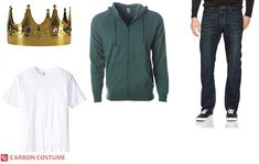 men's clothing and accessories including a hoodie, t - shirt, sweatshirt, jeans, crown