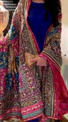 Multi Colour Dupatta, Bandhani Lehenga, Reception Bridal Dress, Trendy Outfits Indian, Latest Bridal Dresses, Pakistani Fashion Party Wear, Beautiful Pakistani Dresses, Fashion Design Dress