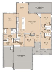 Country Plan: 1,808 Square Feet, 4 Bedrooms, 2 Bathrooms - 677-00024 4 Bedroom 2 Bath House Plans Open Floor, Small House 4 Bedroom Floor Plans, Cozy 4 Bedroom House Plans, 4 Bedroom 1600 Sq Ft House Plans, Simple House Plans 4 Bedroom, 4 Bedroom House Plans Open Floor, 4 Bedroom Ranch House Plans, 4 Bedroom House Designs, Basement House Plans