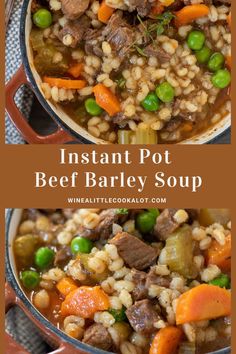 Instant pot beef barley soup recipe Beef And Barley Stew Instant Pot, Beef Barely Soup, Leftover Roast Beef Recipes, Beef Barley Stew, Leftover Prime Rib, Winter Soup Recipe, Beef Barley, Beef Barley Soup, Pot Beef Stew