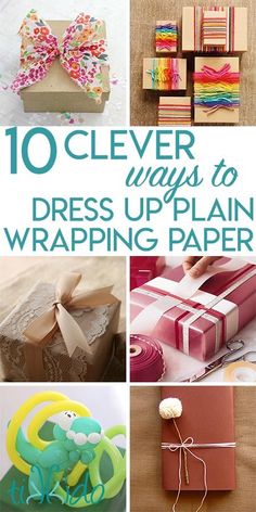 the top 10 clever ways to dress up plain wrapping paper for crafts and diy projects