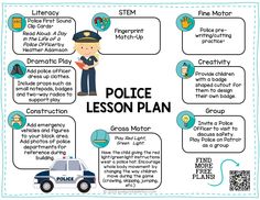 the police lesson plan for kids to learn how to use it in order to teach them