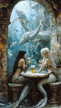 Lup Singuratic, Poster Beer, Fantasy Poster, Tail Mermaid, Fantasy Mermaid