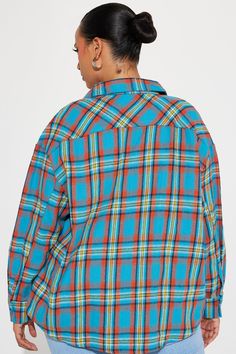 Available In Blue/combo. Plaid Shirt Long Sleeve Collar Button Front Oversized Non Stretch Self: 100% Cotton Imported | Frequent Mood Plaid Shirt in Blue size Large by Fashion Nova Blue Plaid Shirt, Shirts Blouses, Shirt Long Sleeve, Plaid Shirt, Fashion Nova, Long Sleeve Shirts, Plaid, Size Medium, Size Small