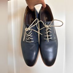 Used - Like New Used Only A Handful Of Times Beige Laces Blue Navy Leather Color With A Darker Shade Along The Tip Of The Shoe. Beige And Chocolate Sole Open To Offers These Shoes Are Made In Italy Bruno Magli, Dark Shades, Navy Leather, Derby Shoes, Derby, Men's Shoes, Oxford, Size 12, Navy Blue