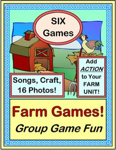 a farm game with the words six games