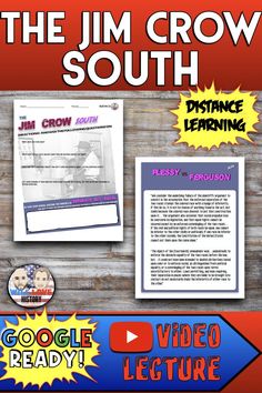 the jim crow south distance learning video lesson