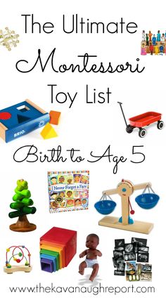 the ultimate montessoi toy list for birth to age 5