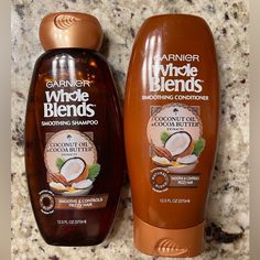 Never Used Shampoo And Conditioner. Whole Blends Shampoo, Garnier Whole Blends, Control Frizzy Hair, Aloe Vera Shampoo, Whole Blends, Butter Extract, Garnier Skin Active, Anti Dandruff Shampoo, Butter Oil