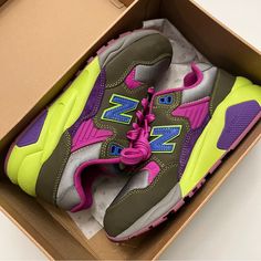 New In Box Style No.: Mt580st2 Size: Us Men 5.5 / Women 7 With 2 Extra Shoelaces New Balance Womens Shoes, New Balance 574 Womens, Stray Rats, Slippers Heels, Fashion Tennis Shoes, Running Sneakers Women, Heels Sneakers, Kids Running Shoes, Pink Running Shoes