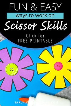 an easy and fun way to work on scissor skills for free printables