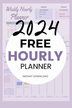 the free printable planner with text overlay