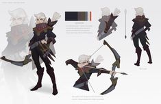 Archer Poses, Archer Pose, Archer Characters, Concept Inspiration, Character Model Sheet, Character Sheets, Concept Art Character, Martial Artists, Modern Fantasy