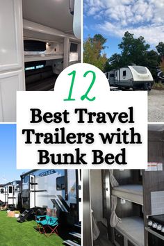 the best travel trailers with bunk beds for families and kids to use in their rv