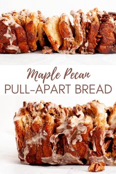 this is an image of maple pecan pull - apart bread for breakfast or brunch