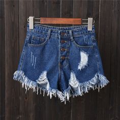 Brand Name: GENTILLOVEMaterial: CottonDecoration: SashesOrigin: CN(Origin)Waist Type: HIGHPant Style: RegularGender: WOMENFit Type: LOOSEAge: Ages 18-35 Years OldStyle: England StyleModel Number: SH036-A3Item Type: ShortsClosure Type: Zipper FlyMaterial Composition: CottonPattern Type: Solid Shorts For Ladies, Korean Jeans, Mini Denim Shorts, Casual Denim Shorts, Denim Decor, Ripped Jean Shorts, Female Shorts, Ripped Denim Shorts, Plus Size Vintage