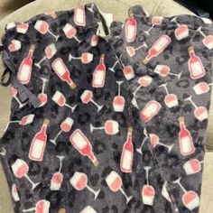 Cozy And Cute, How I Like To Live My Life. These Are Perfect! Cute Wine Glasses And Bottles On The Softest And Comfiest Pants You'll Ever Want To Wear. Medium Gray Background. I Have A Couple Of Sizes. Drawstring Waist So They Are Ready To Fit. Small Waist Is About 14.5, Large 18.5 And Xl 20. Inseam Is About 30.5 On All. Great Gift For Your Friends Or Yourself. Soft Pink Sleepwear For Relaxation, Comfortable Pink Sleepwear For Overnight, Cozy Pink Sleepwear For Relaxation, Cozy Pink Sleepwear, Cozy Pink Bottoms For Bedtime, Cozy Pink Loungewear Pants, Cozy Pink Bedtime Bottoms, Comfy Pink Bottoms For Loungewear, Cute Wine Glasses