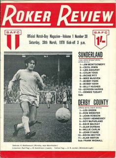 the front page of an old soccer magazine